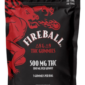 Alternative view of Fireball THC Gummies • Official Cannabis Product of Fireball Whiskey®