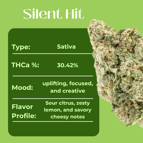 Silent Hit • Sativa • Top Shelf Indoor Flower • 30.43% THCa - Image 4